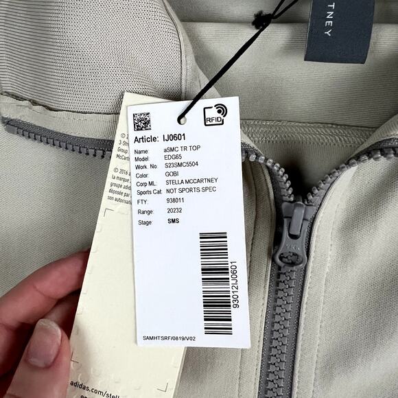 Adidas X Stella McCartney TrueCasuals Track Jacket Womens L Gobi New - Picture 5 of 14